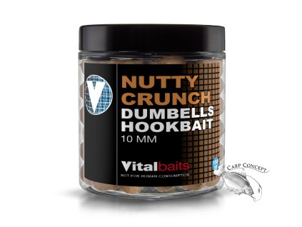 vitalbaits dumbells nutty crunch 150g 10mm
