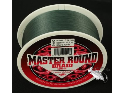 Giants fishing Splétaná šňůra Master Round Braid 1000m|0,25mm (19,5kg)