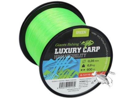 Giants fishing Vlasec Luxury Carp High-Visibility Green 600m|0,26mm /6,9kg
