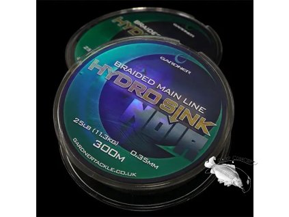 Gardner Splétaná šňůra Hydro-Sink Noir 25lb (11.3kg) 0.35mm|600m