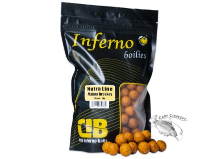 Carp Inferno Boilies Nutra Line - Malina/Broskev|20 mm 1 kg