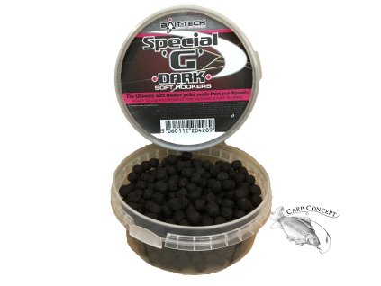 Bait-Tech měkčené pelety Soft Hookers Special G Dark 6 mm 180 ml