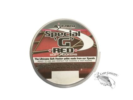 Bait-Tech měkčené pelety Soft Hookers Special G Red 6 mm 180 ml