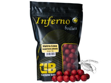 Carp Inferno Boilies Nutra Line - Jogurtová Jahoda|24 mm 1 kg