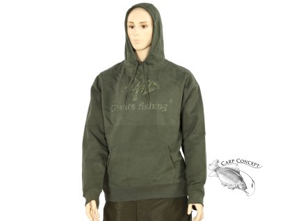 Giants Fishing Mikina s kapucí zelená Camo Logo |vel. L