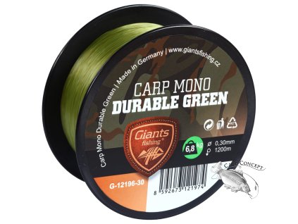 Giants fishing Vlasec Carp Mono Durable Green|1200m/0,28mm