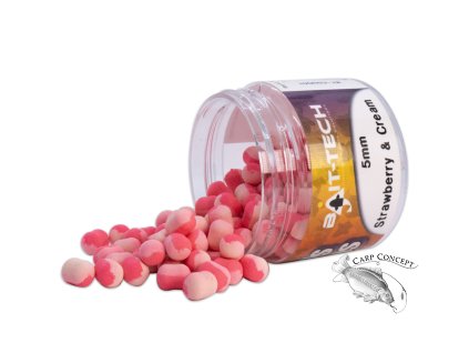 Bait-Tech Duo Col Criticals Wafters - Strawberry and Cream 5 mm (50 ml)