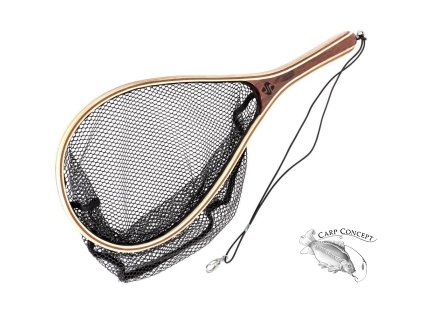 Snowbee Dřevěný raketový podběrák Wooden Landing Net - Large