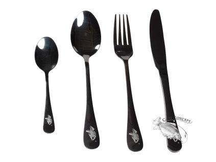 Giants fishing Akční set Pánev na vaření Eazi Pan Large + Sada nerezových příborů