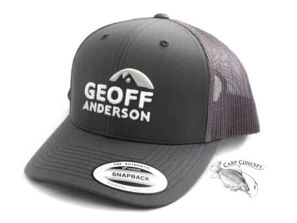 Kšiltovka Geoff Anderson SnapBack síťová s logem šedá