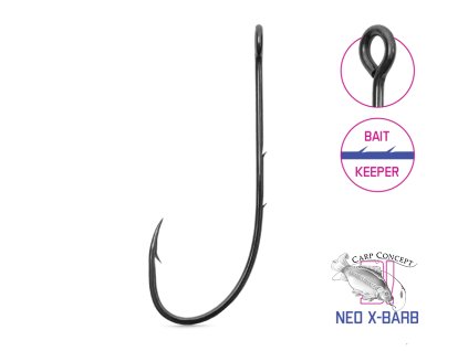 Háček na čeburašku Delphin B! NEO X-BARB / 8ks vel. 4/0