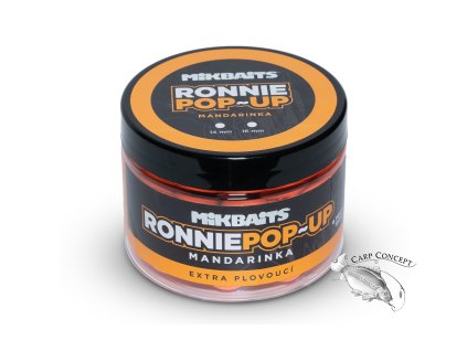 Mikbaits Ronnie pop-up 150ml Mandarinka (Varianta 14mm)