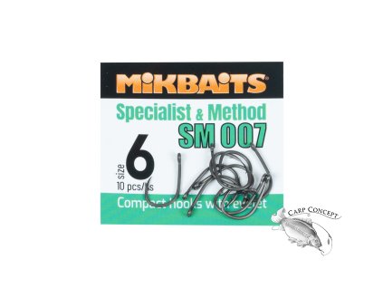 Mikbaits SPECIALIST & METHOD háčky SM 007 hook 10ks (Varianta č.6)