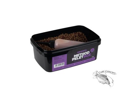 Mikbaits Method pelet box 400g + 120ml Activator Pikantní švestka
