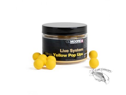 CC Moore Live system Plovoucí boilie žluté 14mm 45ks