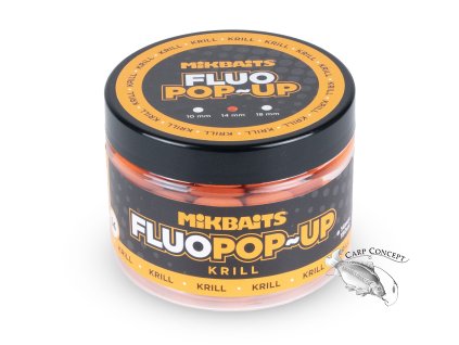 Mikbaits Plovoucí fluo boilie 150ml Krill (Varianta 14mm)