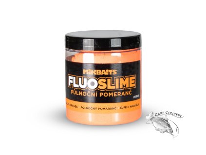 Mikbaits Fluo slime obalovací dip 100g Půlnoční pomeranč