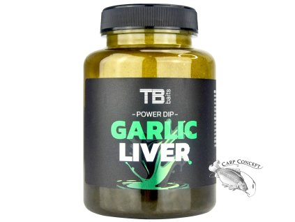 tb baits power dip garlic liver 150 ml