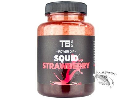 tb baits power dip glm squid strawberry 150 ml