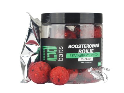 TB Baits Boosterované Boilie Strawberry 120 g 20-24 mm