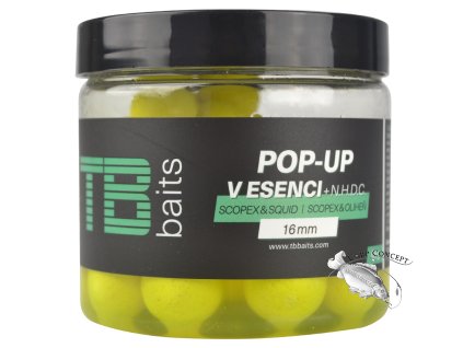 TB Baits Plovoucí Boilie Pop-Up Yellow Scopex Squid + NHDC 65 g 16 mm