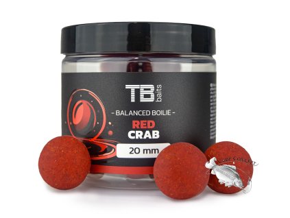 TB Baits Vyvážené Boilie Balanced + Atraktor Red Crab 100 g - 20 mm