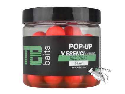 TB Baits Plovoucí Boilie Pop-Up Red Crab + NHDC 65 g - 16 mm