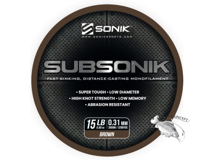 sonik vlasec subsonik brown 3000m 0 31mm 15lb