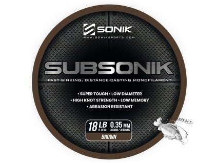 sonik vlasec subsonik brown 3000m 0 35mm 18lb