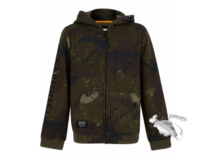 Navitas Dětská mikina Kids Identity Camo Hoody 7-8 let