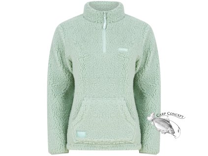 navitas damska mikina womens sherpa pullover light green l