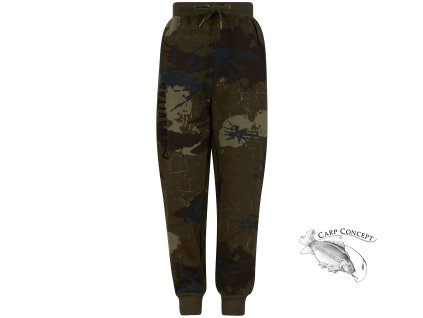 navitas detske teplaky kids identity camo jogger 9 10 let