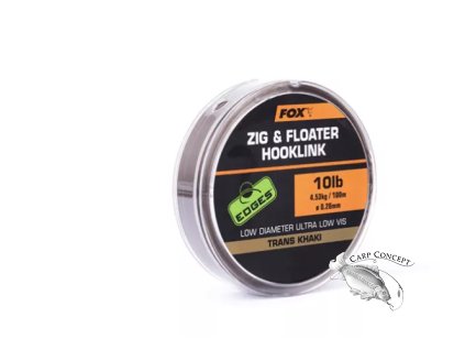 Screenshot 2021 05 18 Fox Plovoucí vlasec Zig Floater Hooklink Trans Khaki 100m
