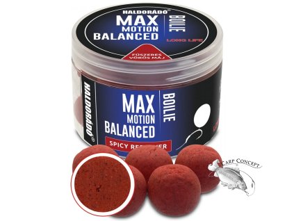 haldorado boilies balanced max motion 70g 20mm pikantni cervena jatra