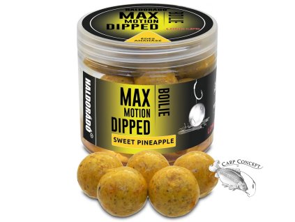 haldorado boilies dipped max motion 80g 20mm sladky ananas