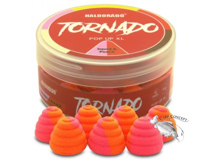 haldorado pop up tornado xl 30g 15mm kalamary broskev