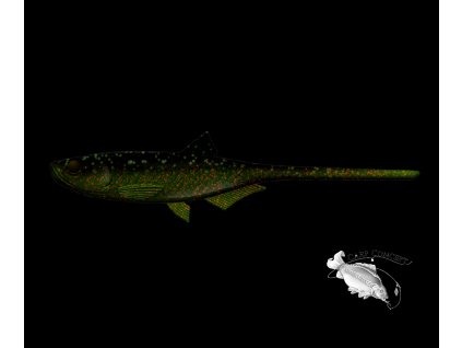 Screenshot 2025 06 04 at 11 59 38 LIBRA LURES Bleak Slug Tail 8 2 21cm – Motor Oil Green 132 Oukrofishing