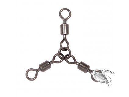 Hell Cat Pevnostní trojcestný obratlík Heavy Triple Swivel 100kg