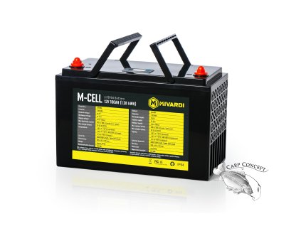 M MCELL LiFePO4 12100C label 80