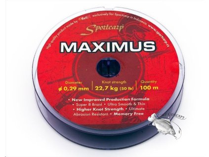 Screenshot 2025 09 10 at 11 12 05 Sportcarp Šňůra Maximus 0 29mm 50lb 22 7kg 100m fishmaster.cz