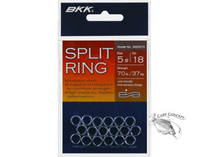 split ring bkk split ring no.5 stainless steel bag 18 pcs. 19577