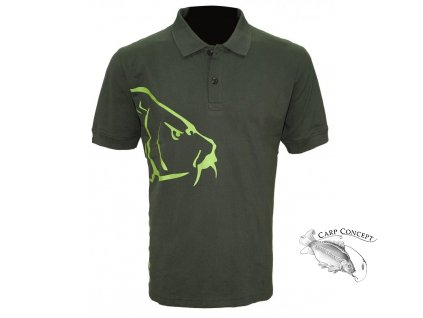 zfish tricko carp polo t shirt olive green