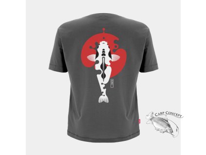 KUMU Tričko RISING SUN šedé|3XL