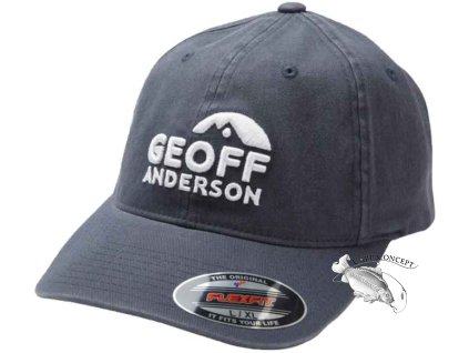 Kšiltovka Geoff Anderson Flexfit Washed modrá 3D logo (Variant Velikost: L/XL)