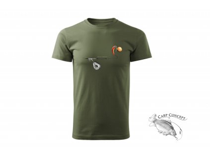 Carp´R´Us Tričko Mouthsnagger army zelená vel. S (Varianta Carp´R´Us Tričko Mouthsnagger, vel. S army zelená)