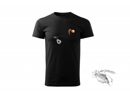 Carp´R´Us Tričko Mouthsnagger černé (150g) (Varianta Carp´R´Us Tričko Mouthsnagger, vel. XXXL černá (150g))