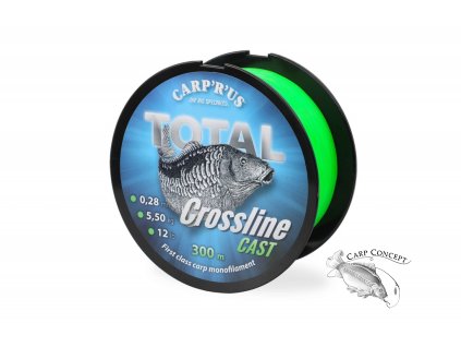 Carp´R´Us Vlasec Total Crossline Cast (Varianta Carp´R´Us Total Crossline Cast – Green 0,35mm, 500m, 9,1kg/20lb)