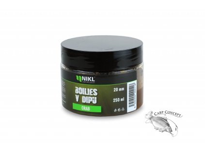Nikl Boilies v dipu Crab 250ml (Varianta Nikl Boilies v dipu Crab 24mm, 250ml)
