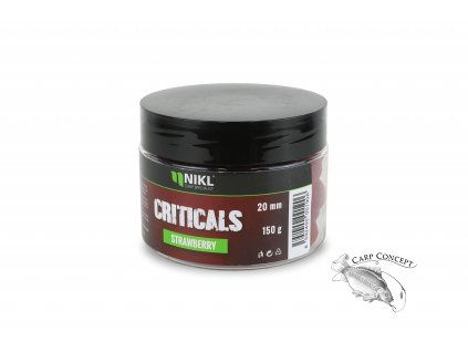 Nikl Criticals boilie Strawberry 250ml (Varianta Nikl Criticals boilie Strawberry 24mm, 250ml)