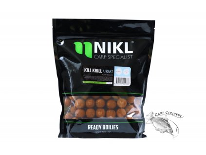 Nikl Hotové boilies Kill Krill Attractive (Varianta Nikl Ready boilie Kill Krill ATTRACTIVE 24mm, 1kg)